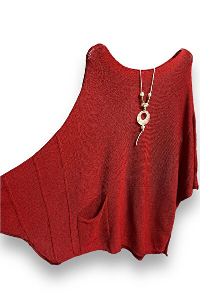 Butik Mercerized Oversize Asymmetrical Single Pocket Knitwear