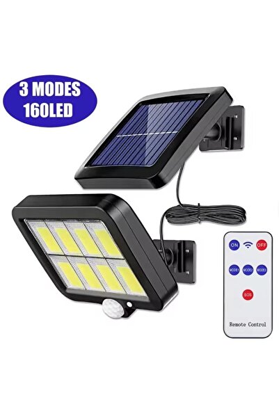 gaman 8 Cob Ledli Güneş Enerjili 3 Mod Sensörlü 5 Metre Kablolu Kaliteli Sens...