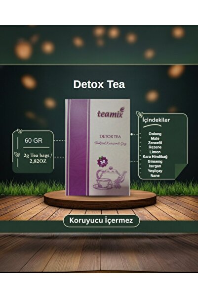 teamix Detoks Çay Detox Tea Bitkisel Karışımlı Form Çay 60 G 30 Süzen Poşet