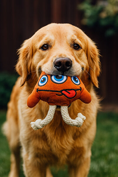 mastercat لعبة كلب لطيفة من سلسلة الوحوش مع حبل للعض