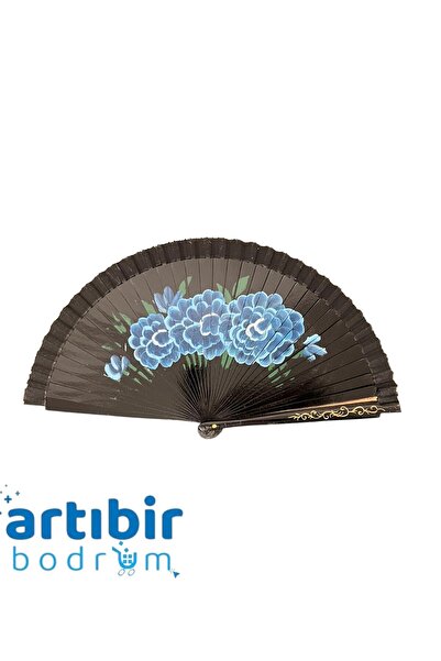 YELPAZE DÜNYASI Çift Taraflı Ahşap Yelpaze Hediyelik