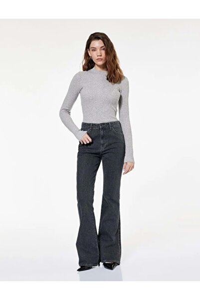 Koton Women's Clothing Pants Gray