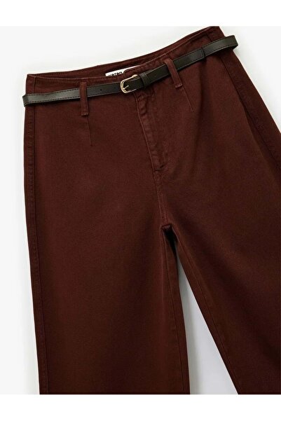 Koton Women's Clothing Trousers Brown