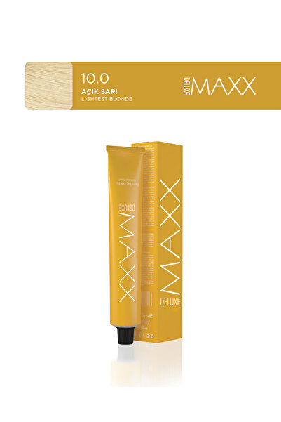 MAXX DELUXE Tüp Saç Boyası 60 ml 10.0 Açık Sarı