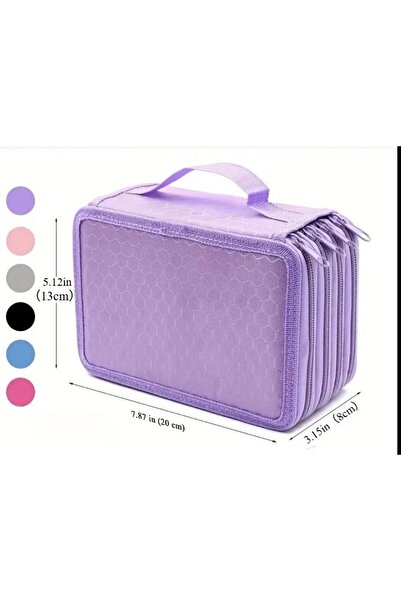 QUEVİLİY KALEMLİK 4 FERMUAR 72 DELİKLİ ŞIK TASARIM-ÇOK BÖLMELİ KALEMLİK