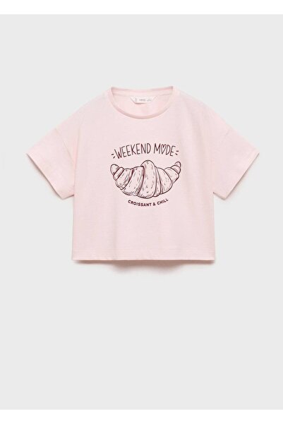 MANGO Kids Kısa kollu desenli tişört