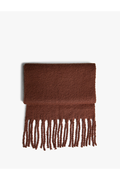 Koton Eșarfă tricotată cu ciucuri