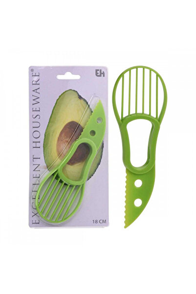 Excellent Houseware Feliator de avocado, plastic, 18 cm