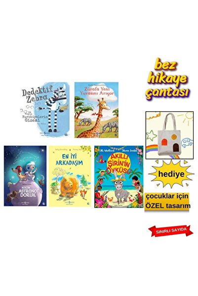 TÜRKİYE İŞ BANKASI KÜLTÜR YAYINLARI Sevilen-Okul Öncesi Hikaye Kitapları 5 Ki...