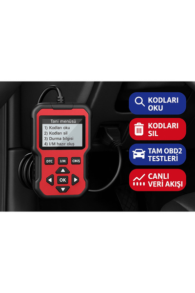 DailyTech 2025 Yeni Nesil OBD2 Arıza Tespit Cihazı Canlı Veri Hata Kodu Okuma & Silme Tüm OBD2 Araçl