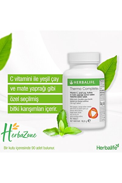 Herbalife Thermo Complete - Spor ve Yoğun Günler İçin Zindelik Takviyesi 90 tablet