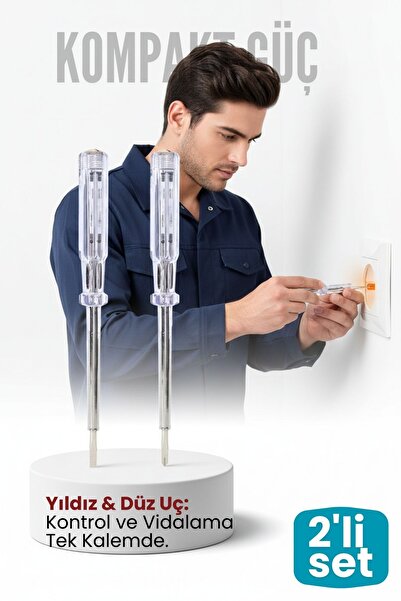 Transformacion Düz Yıldız Uç Kontrol Kalemi Seti