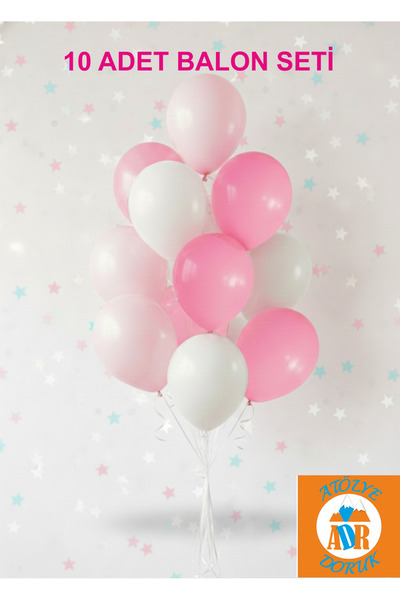 Atölye Doruk Barbie Doğum Günü Renkli Balon, Parti Masa Süsleme. Doğum Günü O...