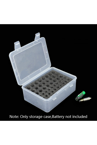 Choice Transparent 54 Slot AA AAA Rechargeable Battery Storage Organizer Case...