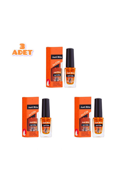 irtihal 3 adet TIRNAK YEMEYE KARŞI acı cila oje - şeffaf renksiz oje