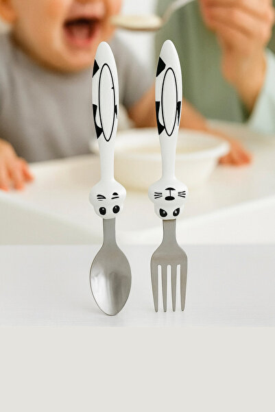 MorPort Ultra Lüx Bebek Çocuk Çatal Kaşık Seti