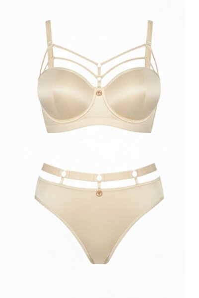 Le Jardin 5045 Women's High Waist Unpadded Lace Bra Panty Set