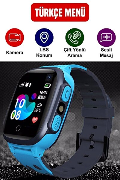 EKMEKTEKNEM X56 Sim Kartlı Akıllı Saat Çocuk Konum Takipli Lbs Akıllı Çocuk S...