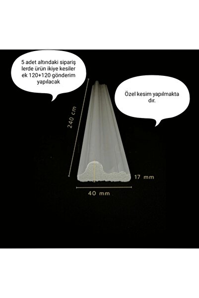 Genel Markalar Decozza Boyanabilir Duvar Çıtası 4 Cm - 1 Boy ( Df-4017 / 1boy...