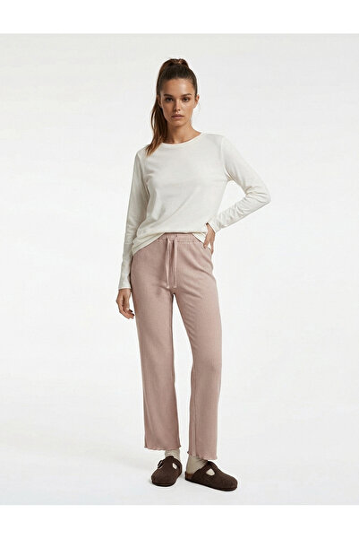 Koton Tie-Waist Comfortable Fit Pajama Bottoms