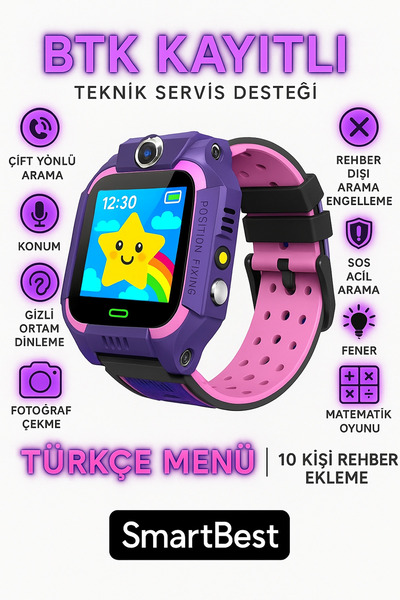 Genel Markalar Fitbit Oxi-gen A1 Akıllı Saat Çocuk Ve Yetişkin Saati Sim Kart...