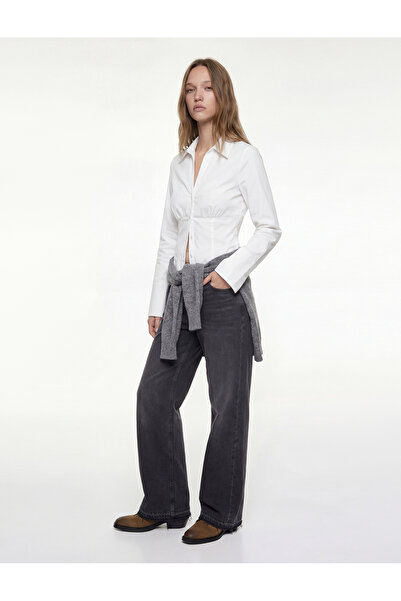 Koton Slim Fit Button Classic Collar Long Sleeve Shirt