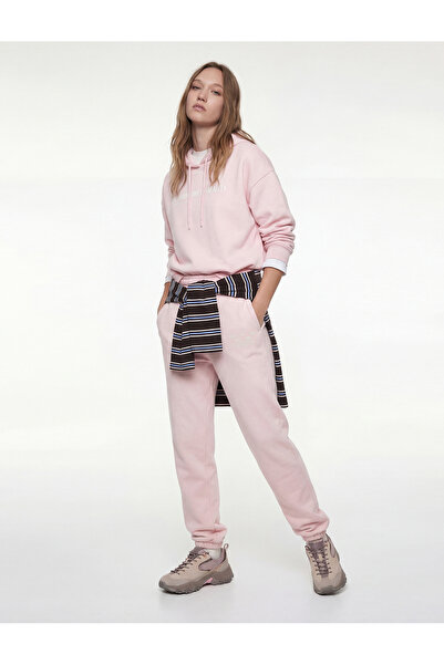 Koton cu căptușeală din fleece cu imprimeu Pantaloni de sport Jogger cu șiret...