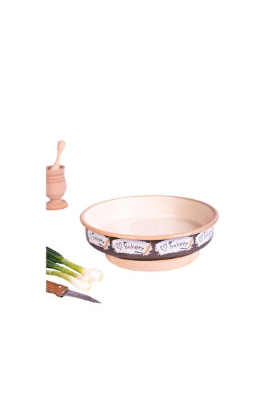 Metalac Tava rotunda 3.44l Bakery emailat Metalac, 28 cm