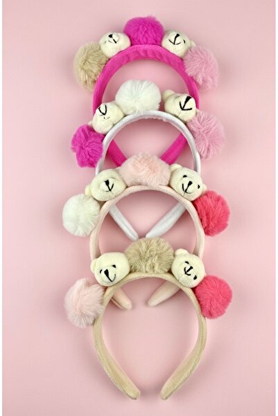 Toka Sepetim Ayılı Ponponlu Taç 1 Adet