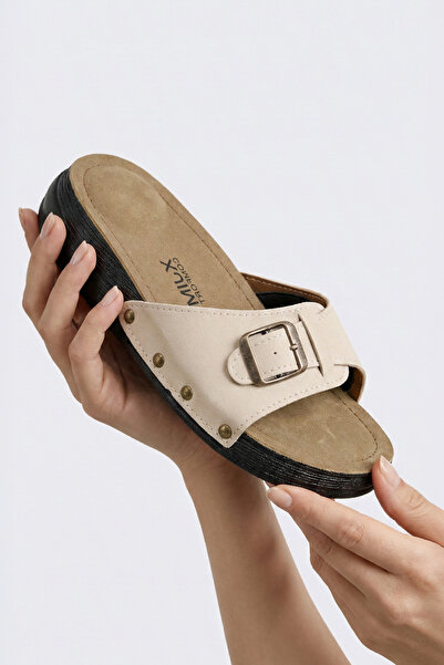 XJIM شباشب نسائية باللون البيج لتقويم العظام، مسننات للكعب، مسننات عظمية، مريحة للاستخدام اليومي في الصيف