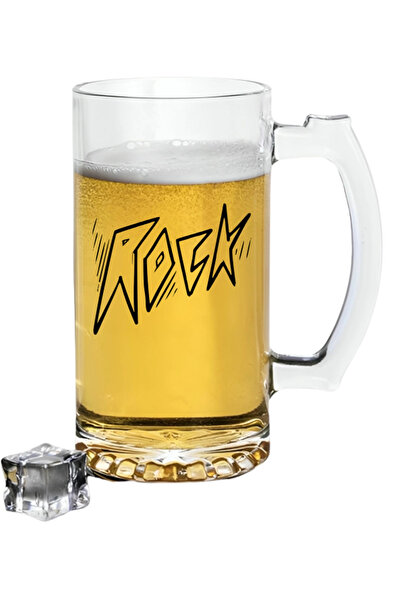 Özcan Tasarım كوب بيرة مطبوع عليه صخور - كوب بيرة