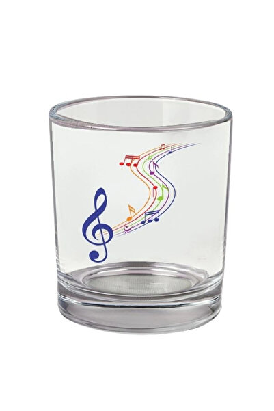 Özcan Tasarım كأس ويسكي مطبوع عليه موسيقى - كأس موسيقى