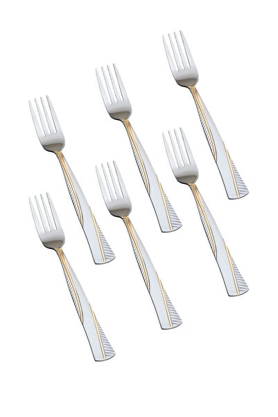HIC 6-Piece Stainless Steel Fork Set
