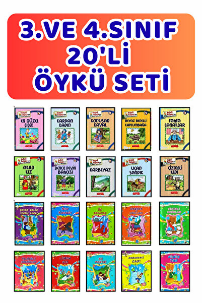 GÖNÜL YAYINCILIK 3.ve.4.sınıflar Için Okumayı Sevdiren Hikaye Kitabı Seti 20 ...