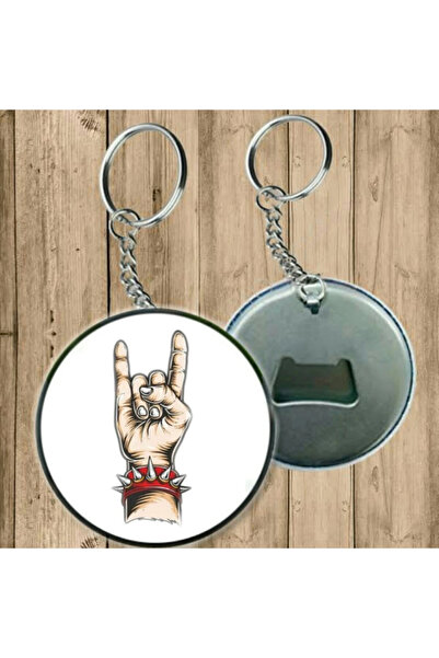 Özcan Tasarım سلسلة مفاتيح روك موديل - سلسلة مفاتيح مع فتاحة