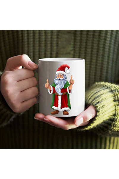 Özcan Tasarım Yılbaşı Hediyesi - Yeni Yıl Bardağı - Noel Babalı Bardak