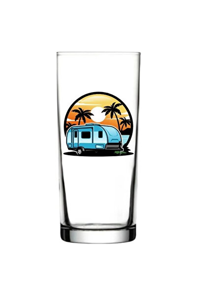 Özcan Tasarım كوب راكيا مطبوع على شكل قافلة - كوب راكيا على شكل قافلة