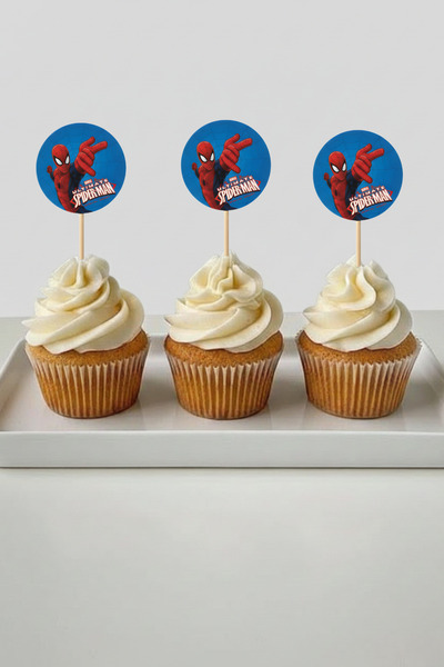 LASAGNA STORE 16 bucăți de scobitori pentru tort și cupcake cu tematică Spide...