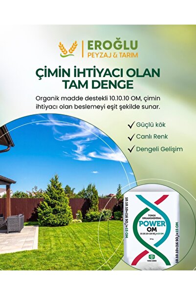 TOROS GÜBRE Toros 10.10.10 OM Çim Gübresi