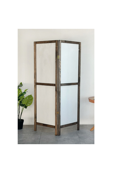 Weblonya Ahşap Paravan Panel Kumaş Paravan Seperatör 5214