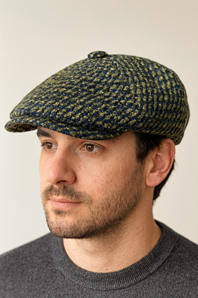 Rupen Kraft Winter special fabric woolen peaky blinders model draped unisex woolen cap hat