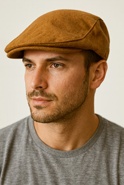 Rupen Kraft قبعة شتوية من نسيج الصوف طراز لندن للجنسين بجيب مسطح (مرنة)