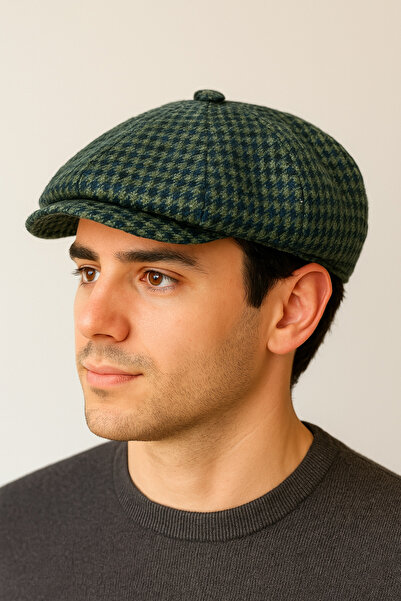 Rupen Kraft Winter special fabric woolen peaky blinders model draped unisex woolen cap hat