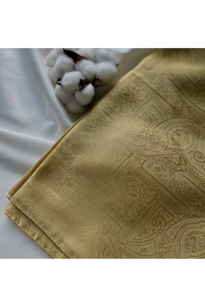 MODA MinelEşarp Hardal Sarısı Etnik Desen Monogram şal