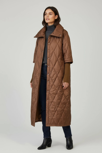 Invee Brownie Quilted Jacket