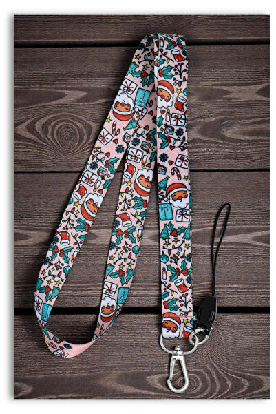 Mia Aurora حامل بطاقات الهاتف وسلسلة المفاتيح بتصميم عيد الميلاد مع رسومات وح...