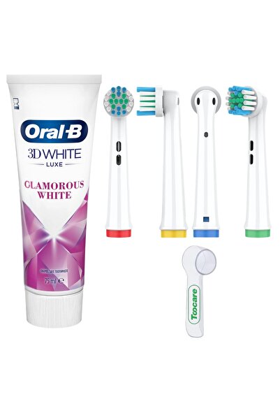 Toocare Oral B Şarjlı Diş Fırçaları Için 4 Adet Yedek Başlık - Oral B Diş Mac...