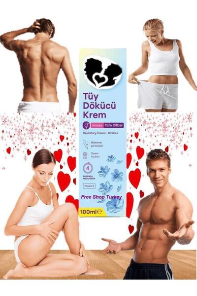 TedarikçinBurada Ünisex Tüy Dökme Kremi Tüm Vucut Tipleri İçin Uygun 100 Ml