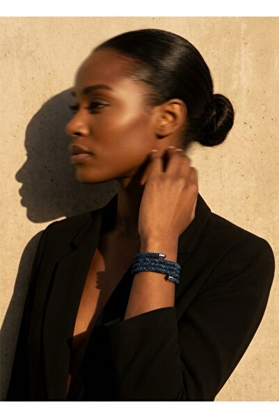 COCOSH TAKI Navy Blue Sparkling Stone Multi-Layered Women's Bracelet