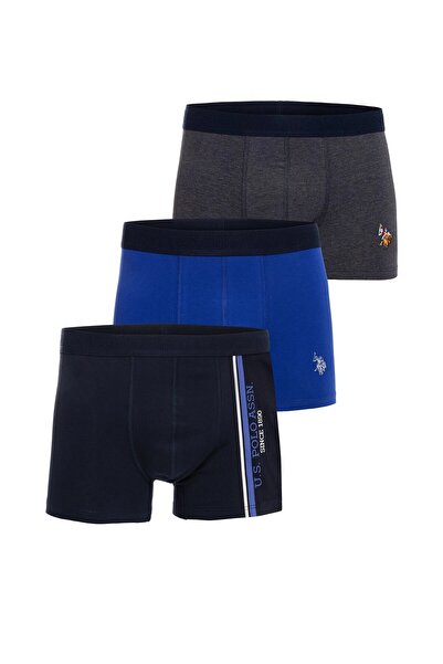U.S. Polo Assn. Мъжки боксерки, тъмносиньо-саксофон-тъмносиньо меланж